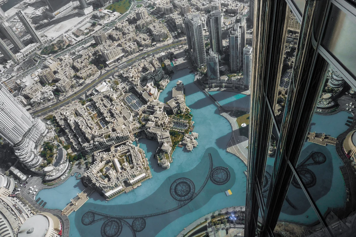 Vistas desde el mirador 124 del Burj Khalifa