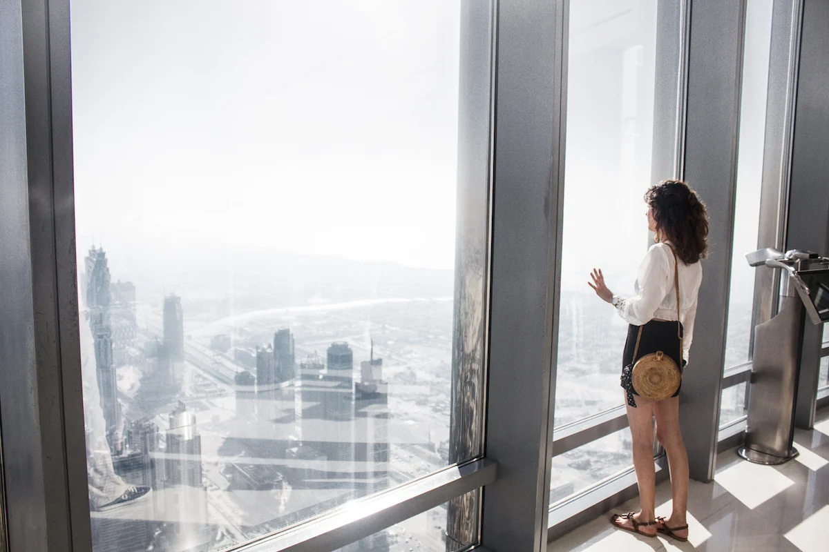 Vistas desde el Burj Khalifa, Dubái | Descubriendo el mundo con Anna 214