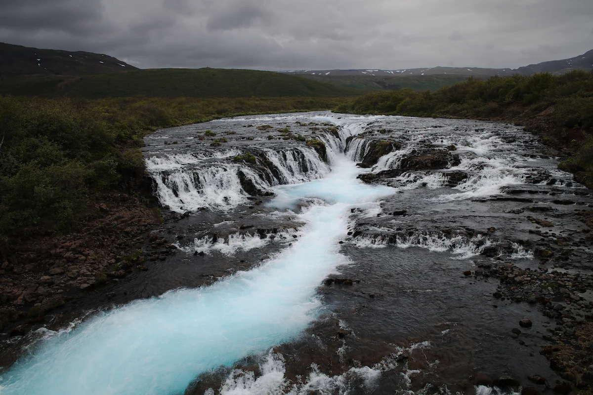 Brúarárfoss, la cascada azul de Islandia