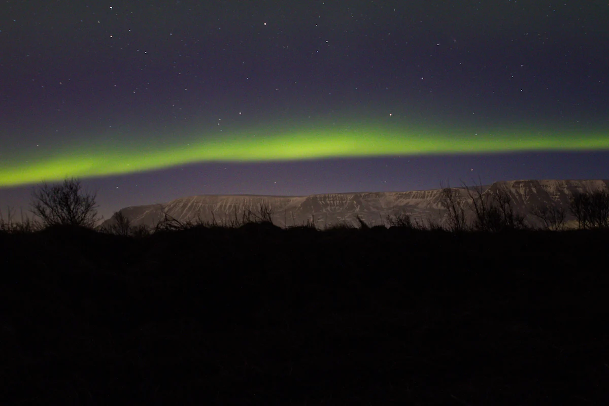 Auroras boreales en Islandia