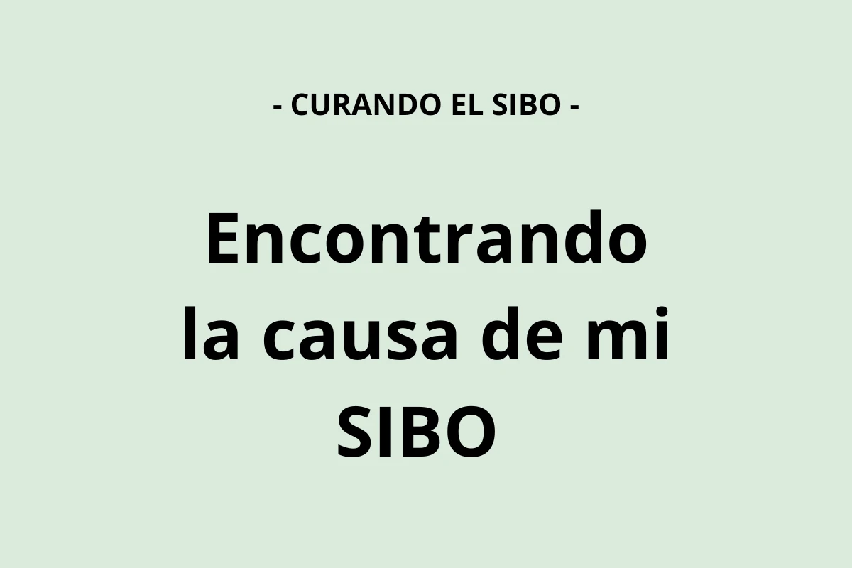 ¿He curado mi SIBO? Encontrando la causa de mi SIBO