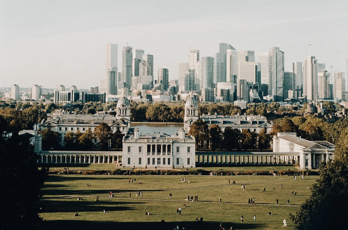 Skyline de Londres visto desde Greenwich Park