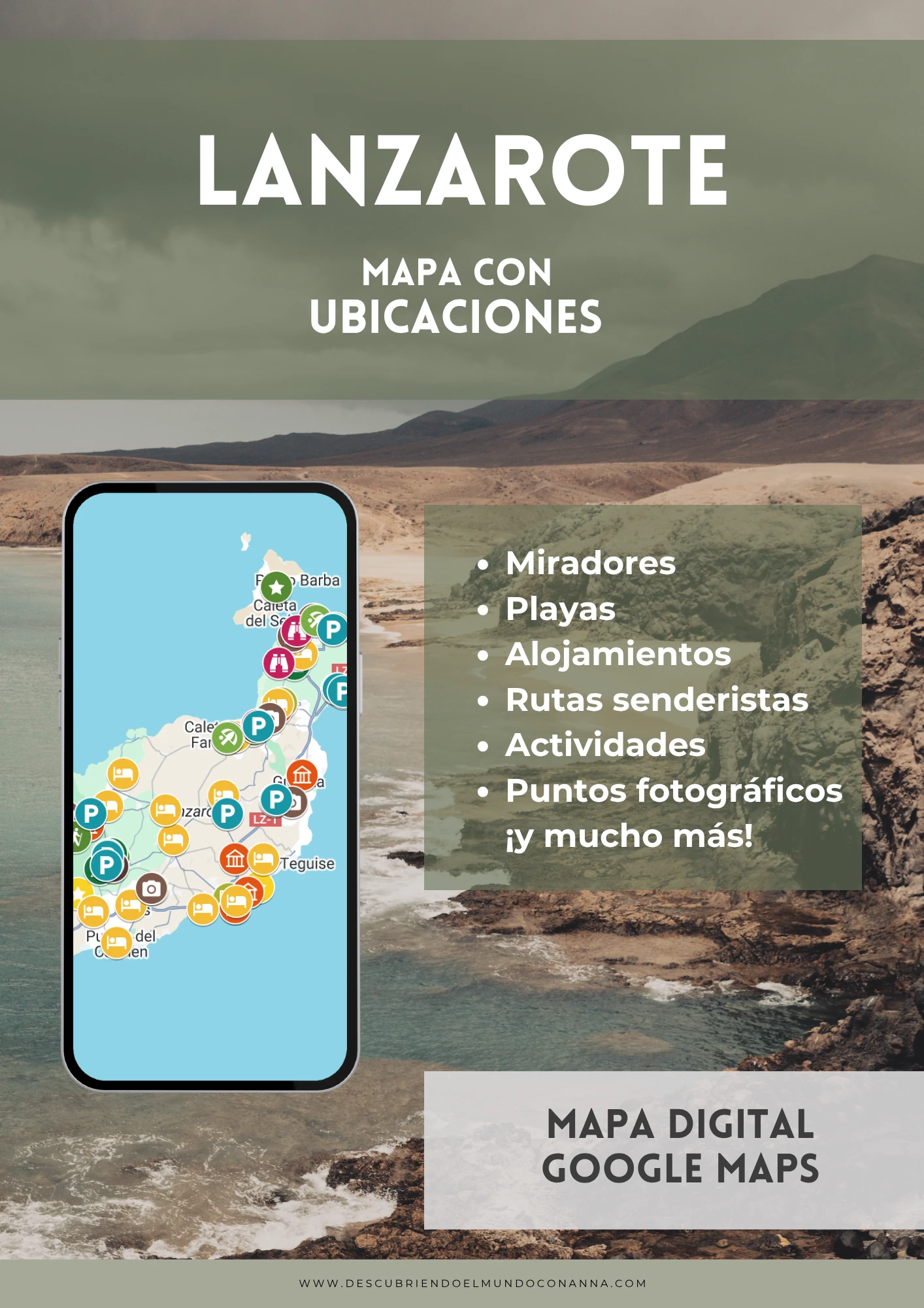 Mapa de Lanzarote